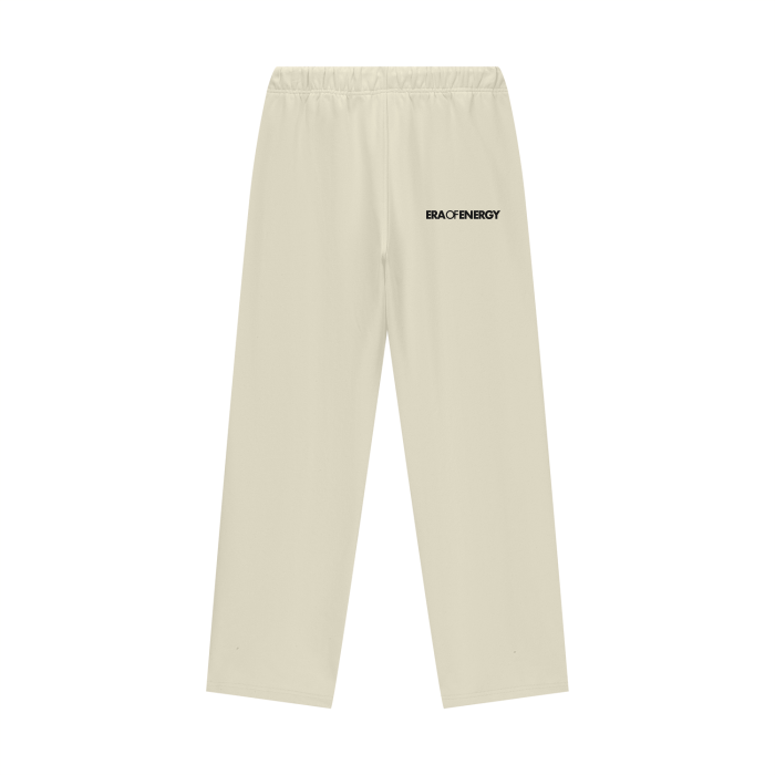 Back side of Era of Energy ENERGIA Fleece Pants in bone white color