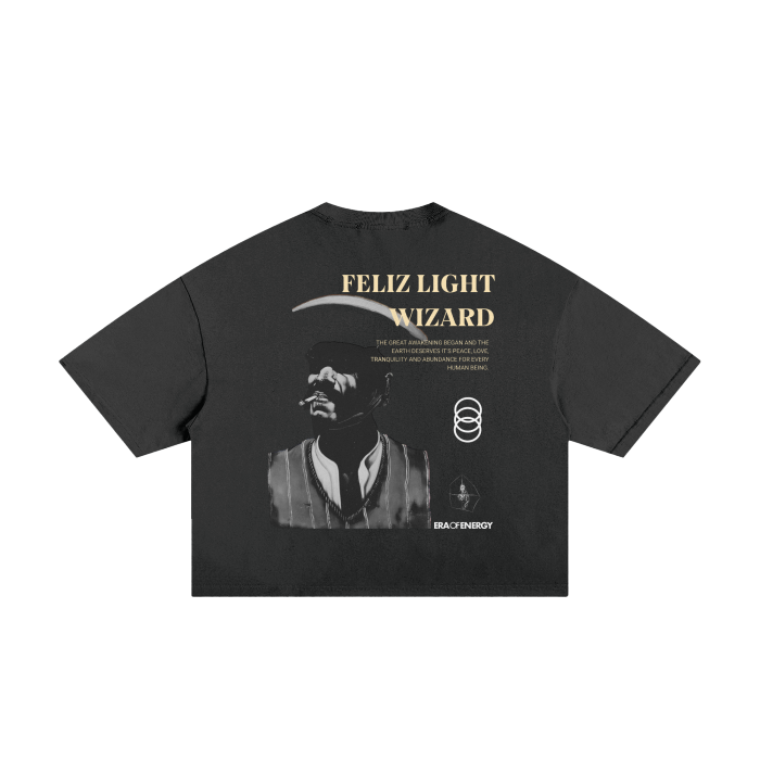 FELIZ LIGHT WIZARD - Classic Frayed Boxy Tee