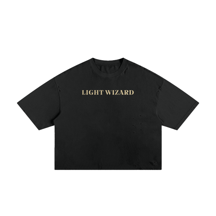 FELIZ LIGHT WIZARD - Classic Frayed Boxy Tee